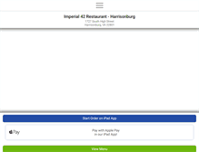 Tablet Screenshot of imperial42restaurant.com
